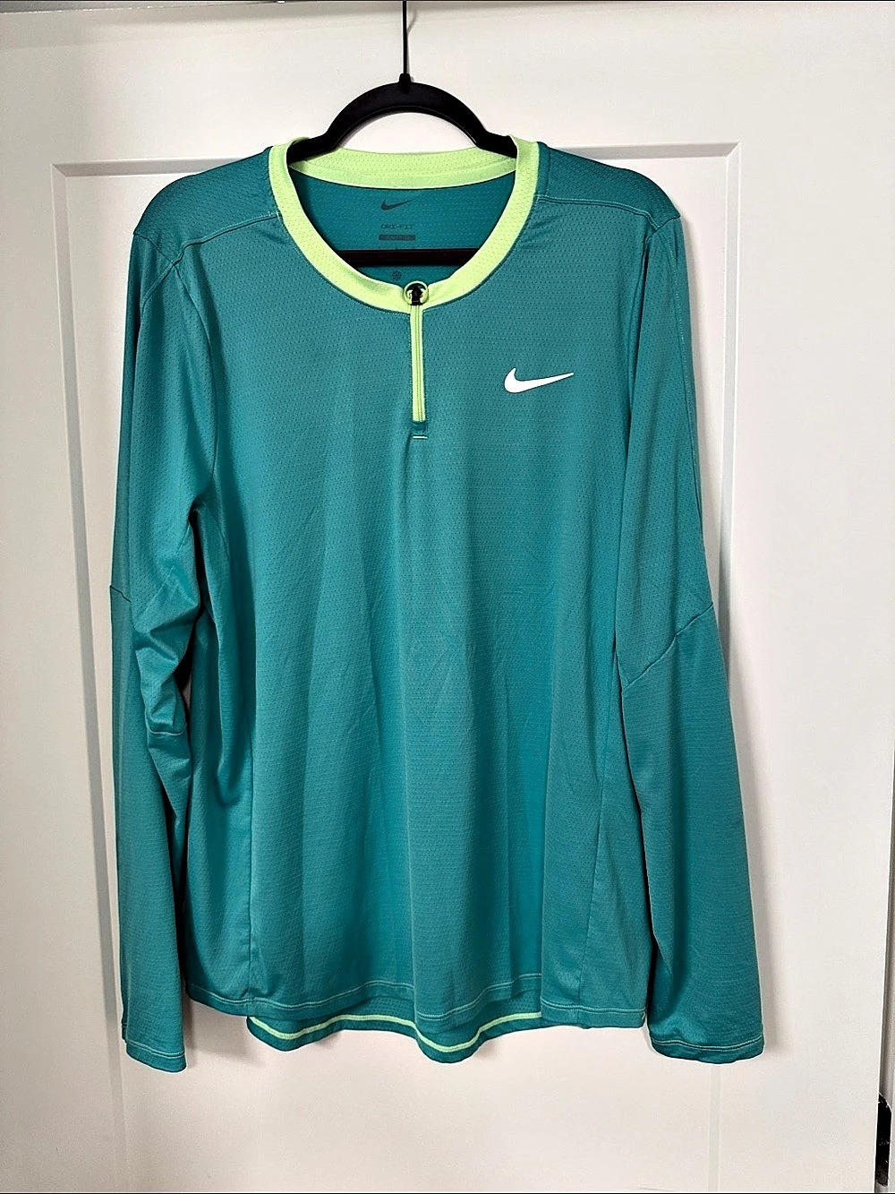 Nike Dri-FIT Half-Zip Long Sleeve Top Blue